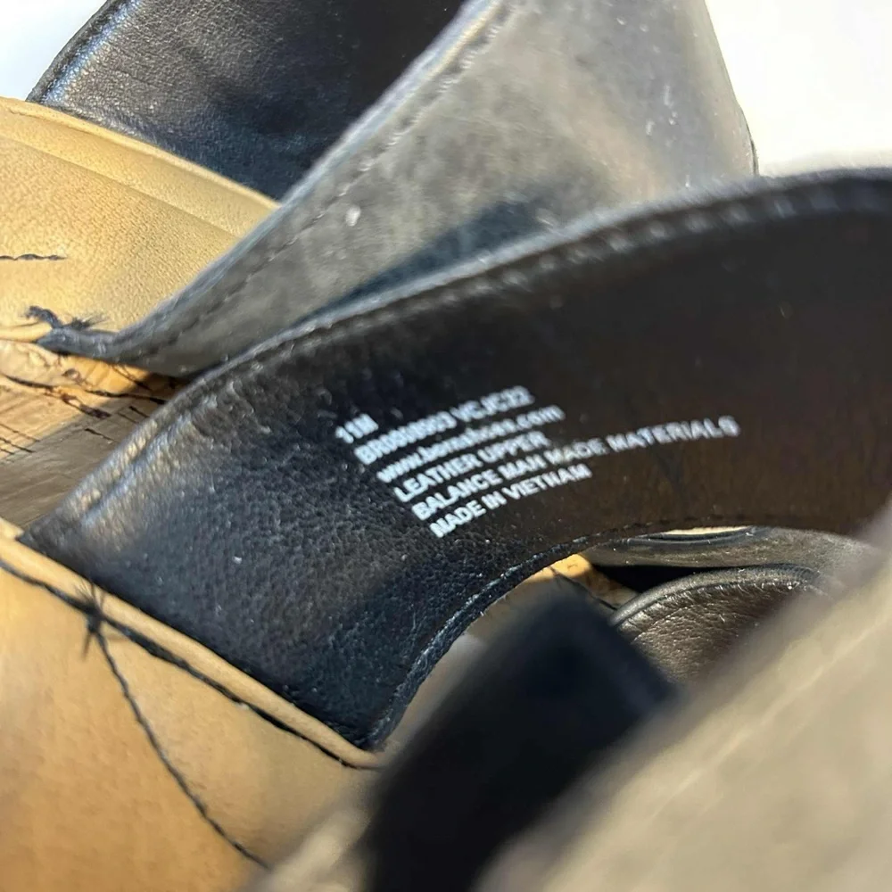 Born Black and Tan Wedge‎ Sandals